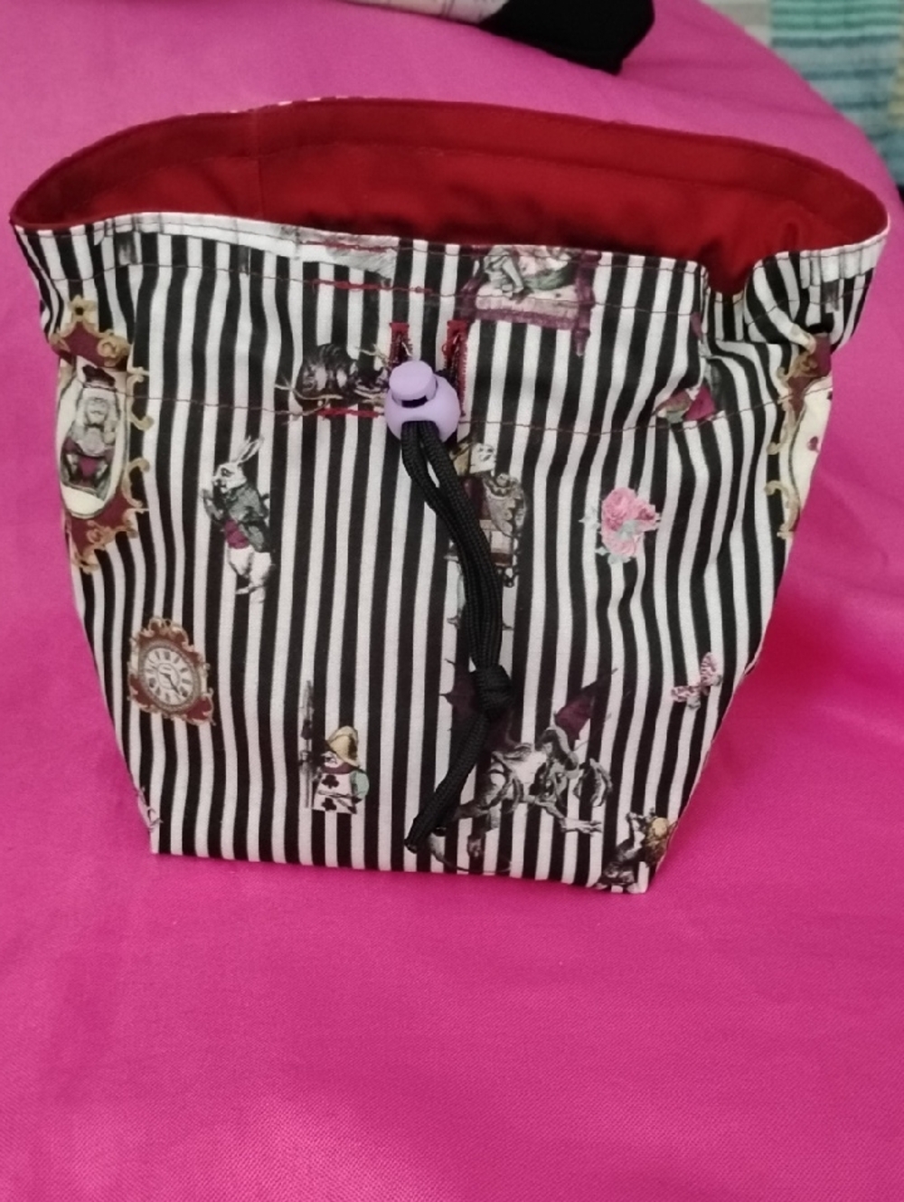 S  Gothic Alice In Wonderland Pouch Bag